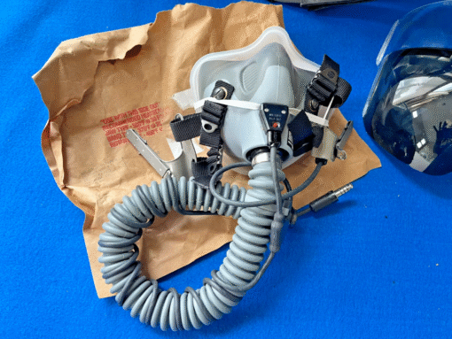 NOS Gentex HGU-68/P Large Helicopter Pilot Flight Helmet + NEW MBU-12/P Oxygen Mask & AVOX Regulator - Image 14