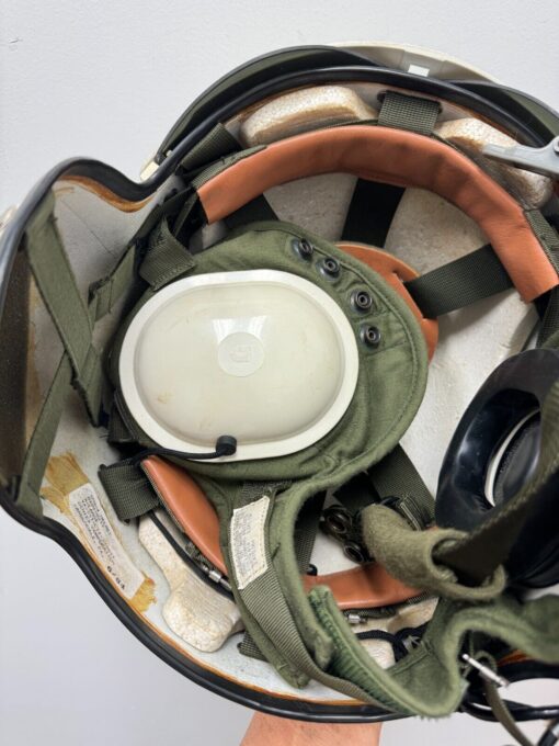 Original Gentex SPH-4 USAF Helicopter Flight Helmet XL – Dual Visor, Mic & Speakers (1984) - Image 16