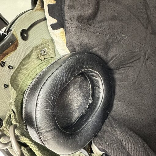 Gentex HGU-56/P XL Helicopter Pilot Flight Helmet – OD Green – MFS Face Shield – U.S. Army Aviation - Image 14