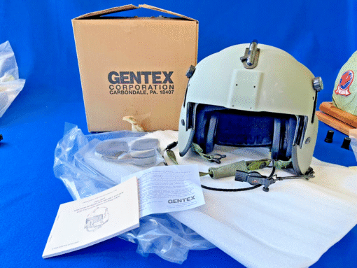 NOS Gentex HGU-56/P XL Helicopter Pilot Flight Helmet – U.S. Army Aviation – Unissued - Image 2