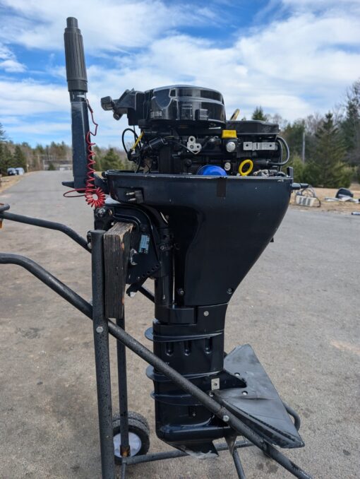1999 Evinrude 15 HP 4-Stroke Outboard Motor – Long Shaft 20", Tiller, Pull Start – Reliable & Quiet - Image 3