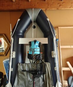 Hydro-Force Inflatable Boat with Motor, Extra Battery, Life Jacket & Pump – Like New