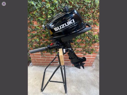 Suzuki DF4A 4HP Outboard Motor – 4-Stroke, 15" Shaft, Tiller, Less Than 10 Hours – Used