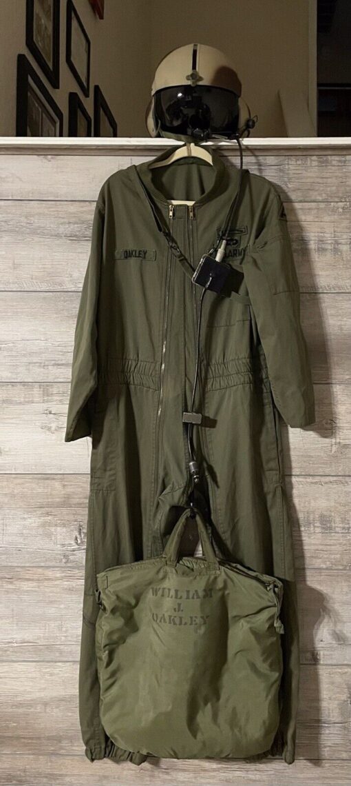 Vietnam SPH-4 Helicopter Flight Helmet Set – Medium-Large w/ Flight Coveralls, Helmet Bag & COMS - Image 3