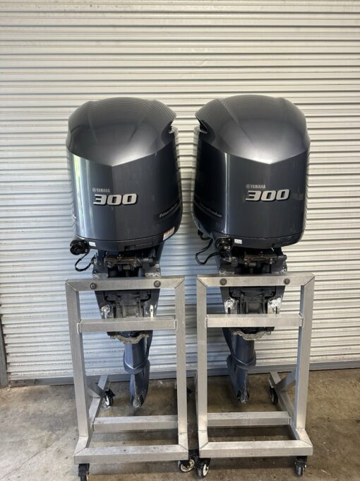 2019 Yamaha F300 Outboard Motors – Twin 300HP 4-Strokes – 30” Shafts – Low Idle Hours – Clean Running - Image 3