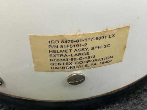 Original US Navy Gentex SPH-3C Helicopter Flight Helmet – XL Size Pilot Helmet (Unused, Vintage) - Image 5