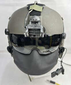 Gentex HGU-56/P XL Helicopter Pilot Flight Helmet – OD Green – MFS Face Shield – U.S. Army Aviation