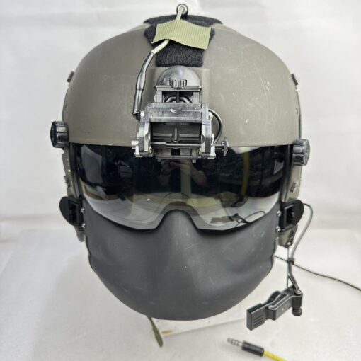 Gentex HGU-56/P XL Helicopter Pilot Flight Helmet – OD Green – MFS Face Shield – U.S. Army Aviation