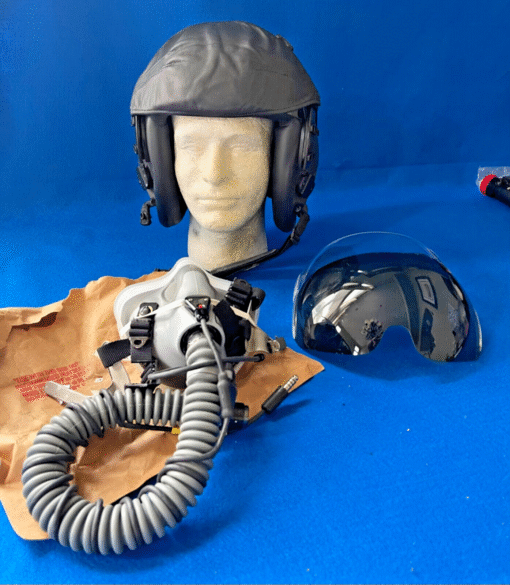 NOS Gentex HGU-68/P Large Helicopter Pilot Flight Helmet + NEW MBU-12/P Oxygen Mask & AVOX Regulator - Image 8