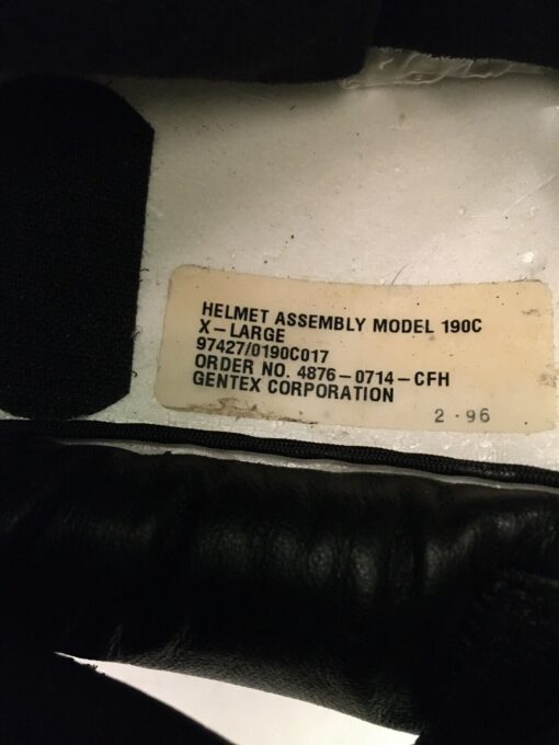 RCAF Model 190C Gentex Helicopter Flight Helmet XL – Used Military Pilot Helmet for Sale - Image 10