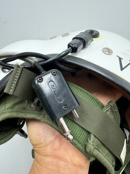 Original Gentex SPH-4 USAF Helicopter Flight Helmet XL – Dual Visor, Mic & Speakers (1984) - Image 10