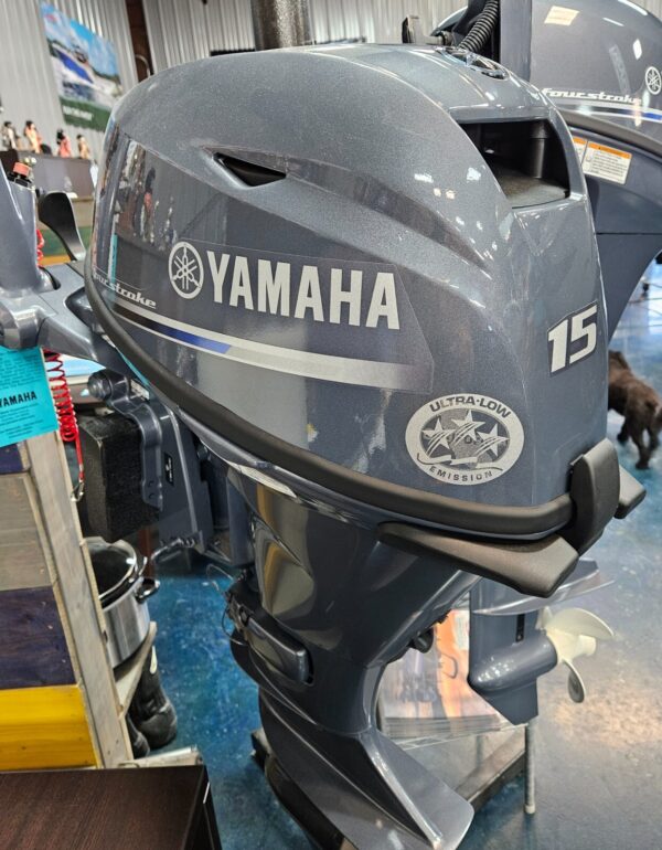 Yamaha F15SEHA 15HP 4-Stroke Outboard Motor – Electric Start, Tiller Handle, New in Box - Image 9