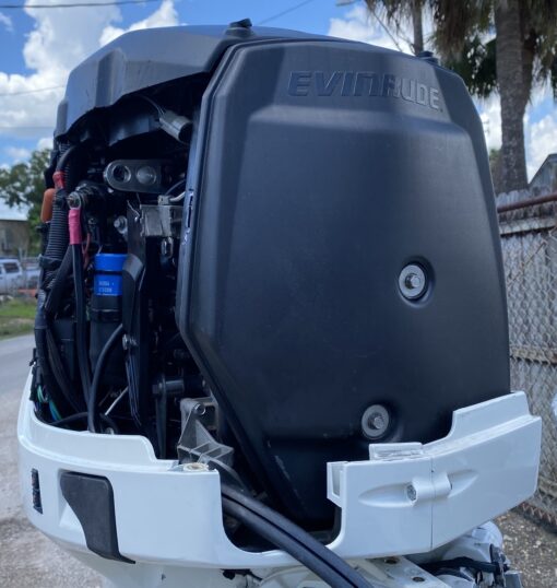 2015 Evinrude E-TEC H.O. 135HP 2-Stroke Outboard Motor – 20” Shaft – Power Tilt & Trim – Fuel Injected – Serviced - Image 7