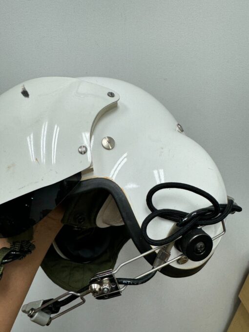 Original Gentex SPH-4 USAF Helicopter Flight Helmet XL – Dual Visor, Mic & Speakers (1984) - Image 13