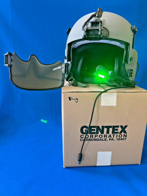Gentex HGU-56/P XL Helicopter Pilot Flight Helmet – NVG-Ready, MFS Face Shield – Used, Excellent - Image 8