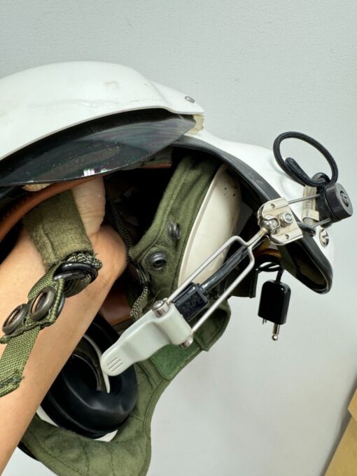 Original Gentex SPH-4 USAF Helicopter Flight Helmet XL – Dual Visor, Mic & Speakers (1984) - Image 14