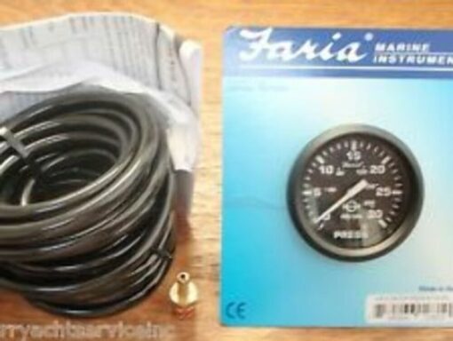 Sierra Amega 61238P Water Pressure 2" Gauge-Tubbing-Connect KIT 0-30PSI Outboard,,