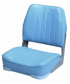 Springfield 1040621 Fold Down Seat Light Blue (Econ) Seat 5x5 Boat Marine