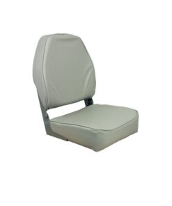 Springfield 1040643 Economy Coach Gray Gray High Back Folding Seat Boat Marine
