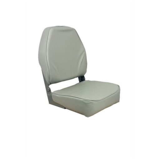 Springfield 1040643 Economy Coach Gray Gray High Back Folding Seat Boat Marine