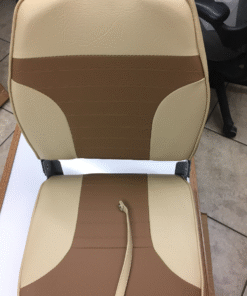 Springfield 1040668 Fold Down Boat Seat Sand/Brown High Back 21-1/4"H Marine MD,,