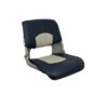 Springfield 1061019 Skipper Fold Down Seat Gray Shell Blue-Gray Cushion Boat
