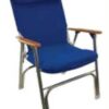 Springfield 1080120 Premium Folding Deck Chair Blue canvas cover Boat Marine
