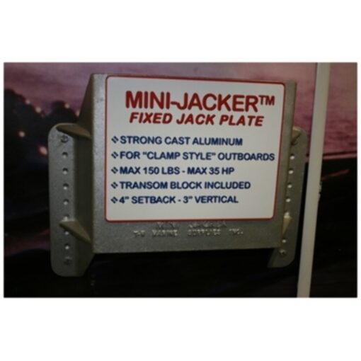 TH Marine MJ-1-DP Mini-Jacker Jack Plate Outboard MAX 35HP Setback 4" Vertical3",,