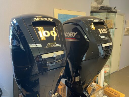 Mercury 100 HP long shaft F100 EFI ELPT CT (including remote control, gauges and propeller),,