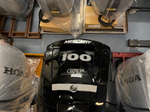 Mercury 100 HP long shaft F100 EFI ELPT CT (including remote control, gauges and propeller),,