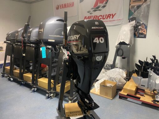 Mercury 40 HP long shaft F40 EFI ELHPT (including tiller handle steering and propeller),,