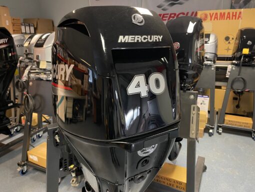 Mercury 40 HP long shaft F40 EFI ELPT (including remote control, gauges and propeller),,