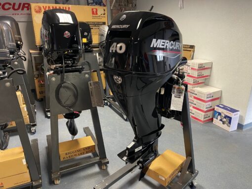 Mercury 40 HP long shaft F40 EFI ELPT (including remote control, gauges and propeller),,