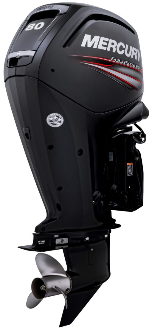 Mercury 80 HP long shaft F80 EFI ELPT (including remote control, gauges and propeller),,