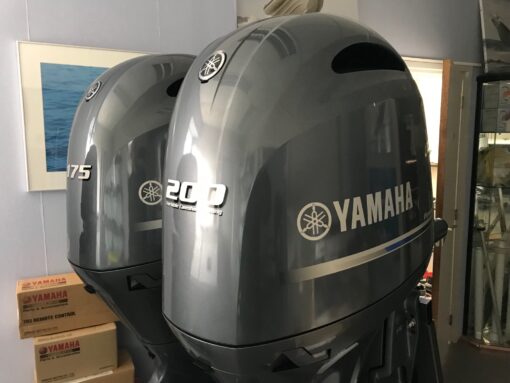 Yamaha 200 HP extra long shaft F200 XCB (includes drive-by-wire controls, gauge and propeller),,